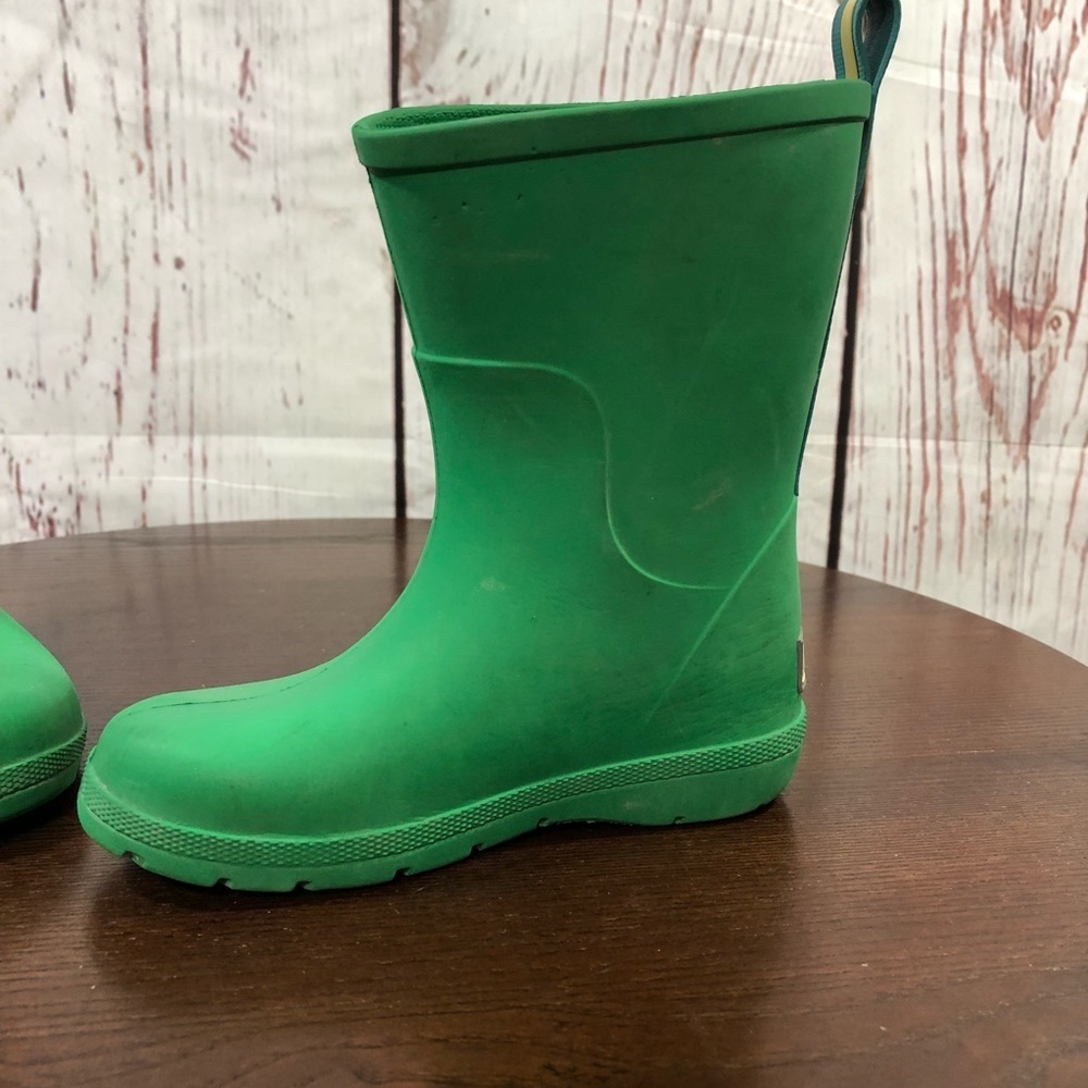 TOTES Kids Green Rain Boots - Comfortable Waterproof Boot 9-10 - Picture 7 of 12